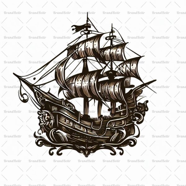 Antikes Piratenschiff